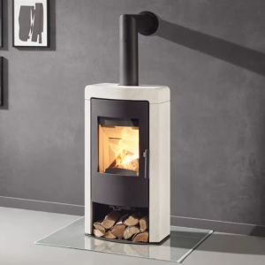 Rika NEX Kaminofen mit Natursteinverkleidung