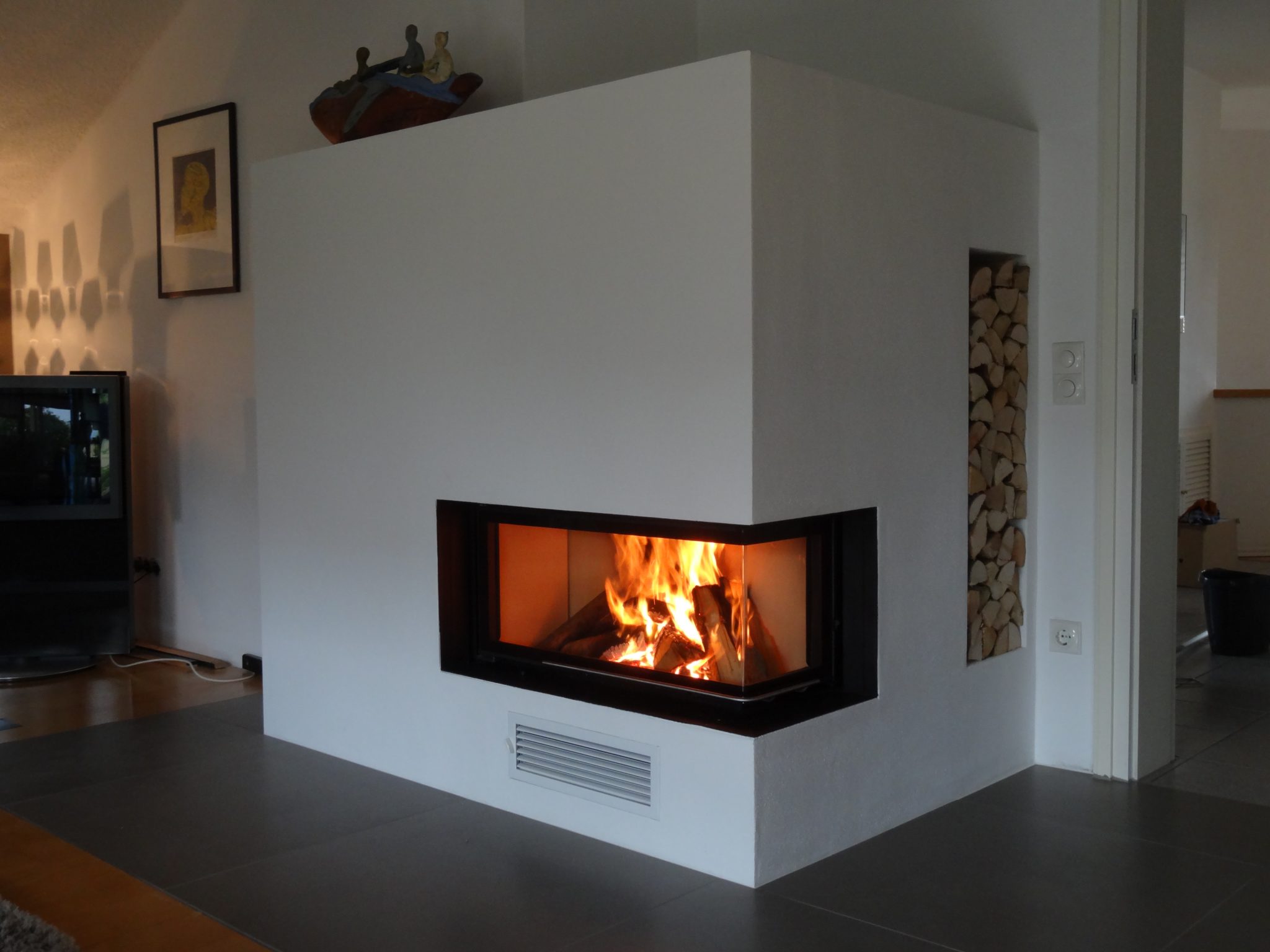 Kamin Eck Modern