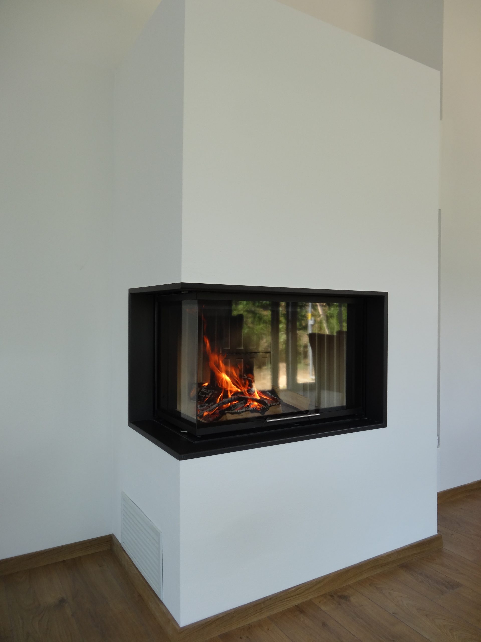 Kaminanlage Eck Modern