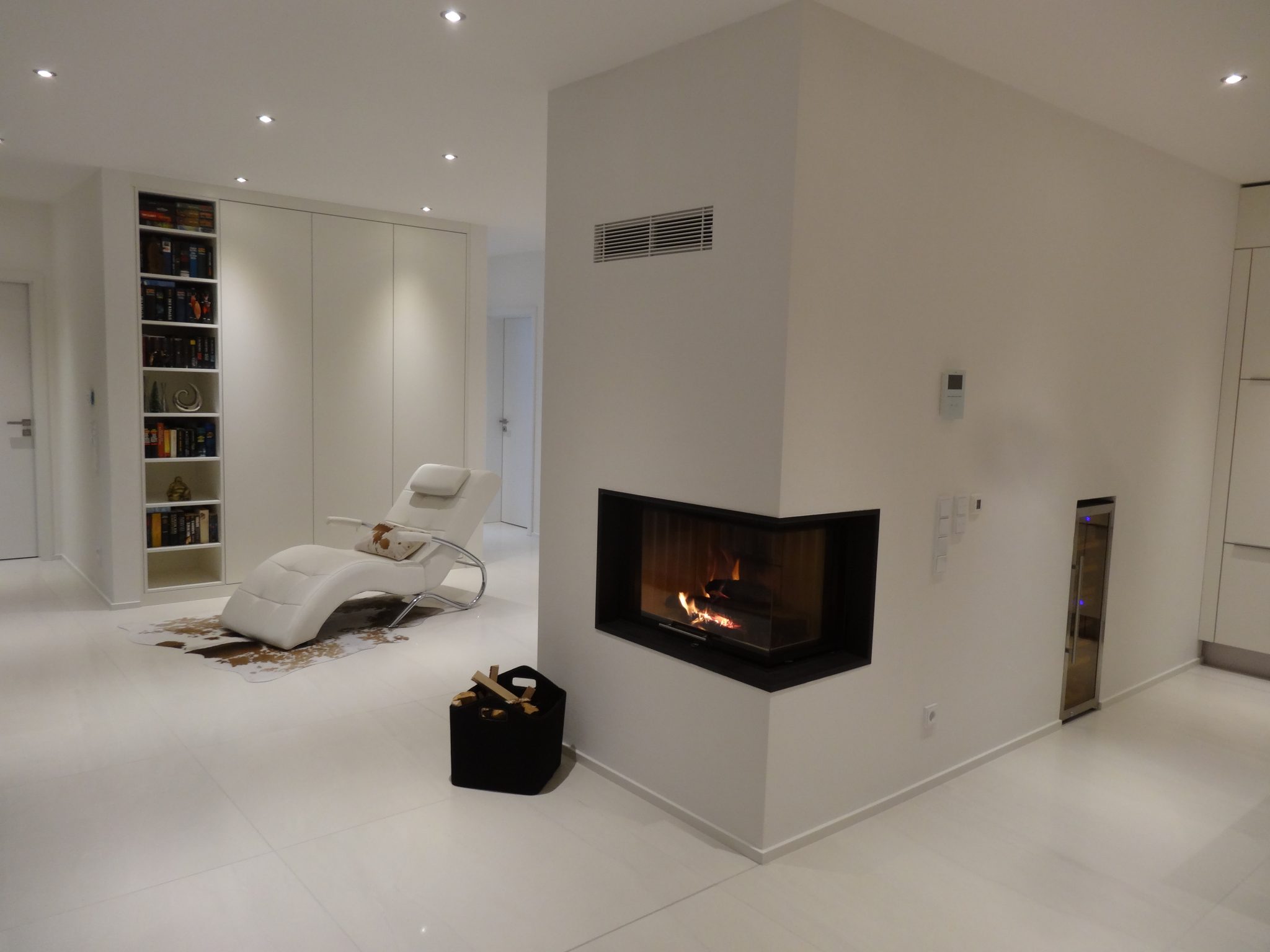 Kaminanlage Eck Modern