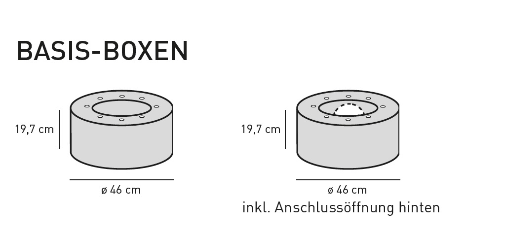 Elements Rund Basis Box Ø46,0 cm
