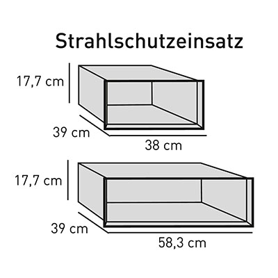Elements Strahlenschutzeinsatz Optik Box